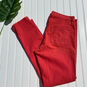 Frame Salmon Coral Le Garçon Skinny Jeans Sz:29
